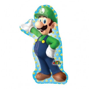 Nintendo Super Mario Bros Luigi Supershape Balloon